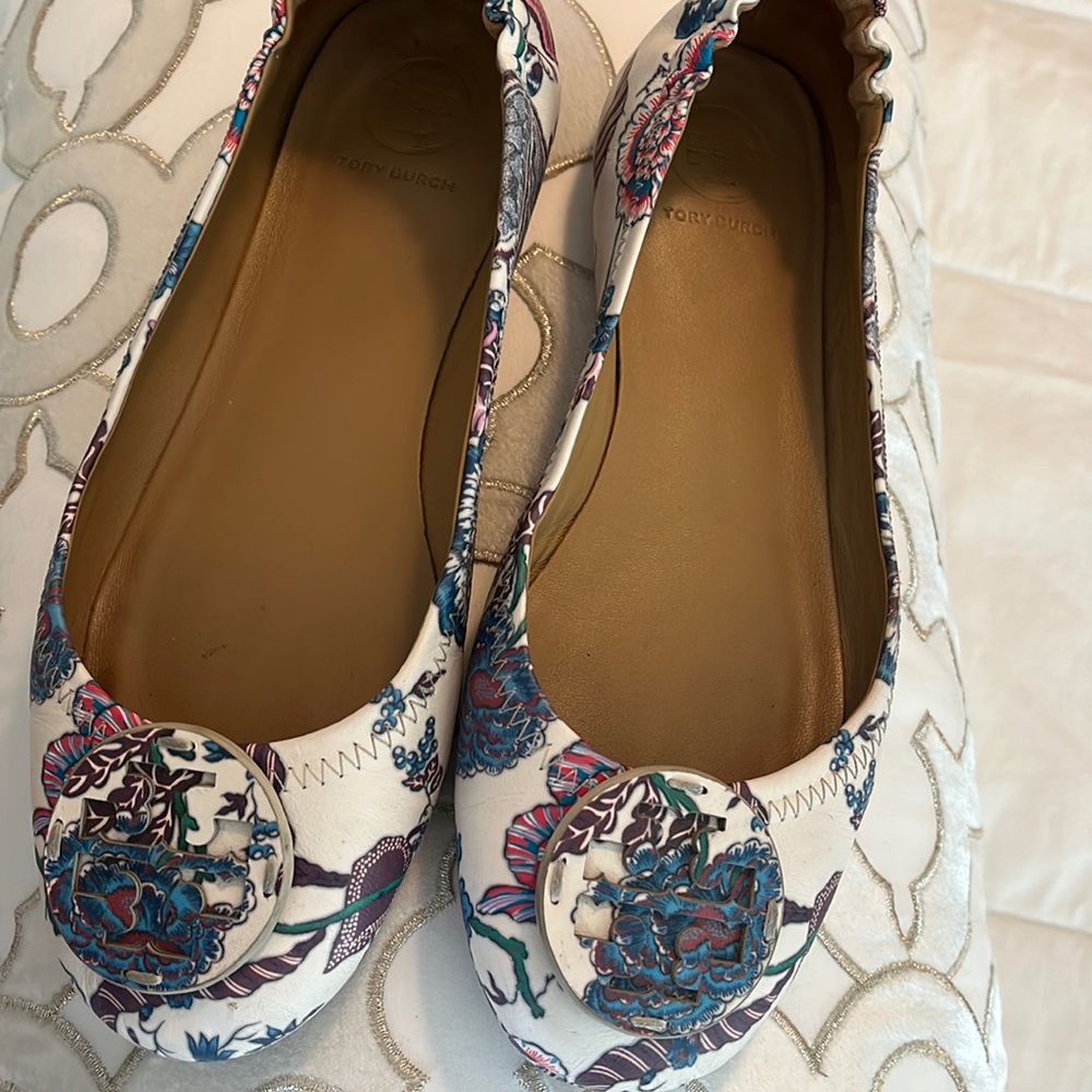 TORY BURCH Ballet Flat With Logo - Multi Color Size 6.5
Tory Burch